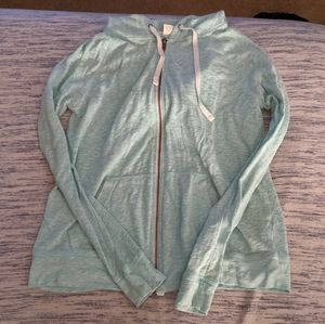 Zine Zip Up Sweatshirt Aqua/Mint Color